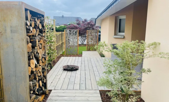 Terrasse en bois, Pleumeleuc, Tendance Naturelle